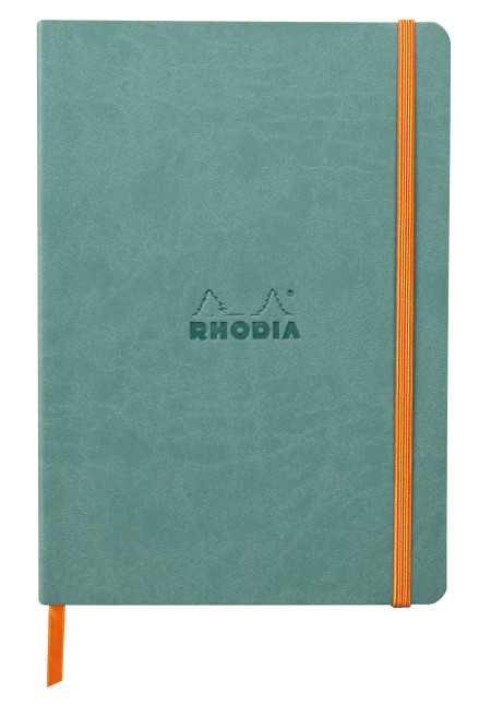 Rhodia Softcover Notebook - A5 - Aqua - Dotted